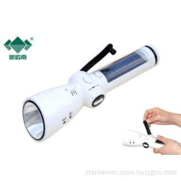 Solar Panel Emergency Crank Radio Flashlight Rechargeable P